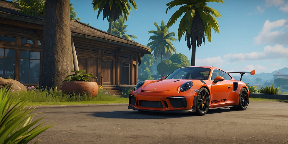 Acquiring the Porsche 911 GT3 RS in Fortnite